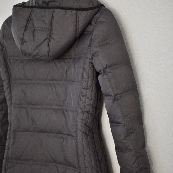 MICHAEL Michael Kors Detachable Hooded Down/Feather Maxi Puffer Gray Jacket XS - Picture 12 of 16